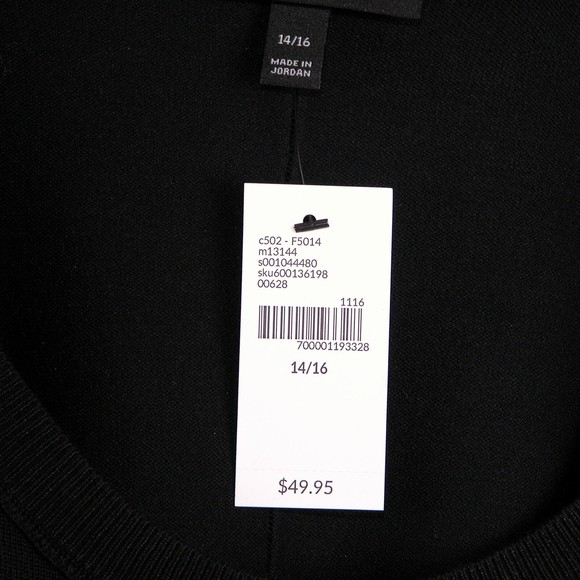 Lane Bryant Womens Sweater 14/16 Scoop Neck Reverse Seam Lightweight Basic Black - Picture 11 of 11